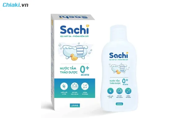sữa tắm thảo dược cho b&eacute; Sachi