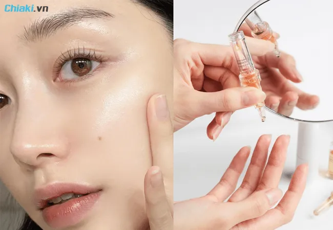 C&aacute;ch sử dụng ampoule thay thế cho serum