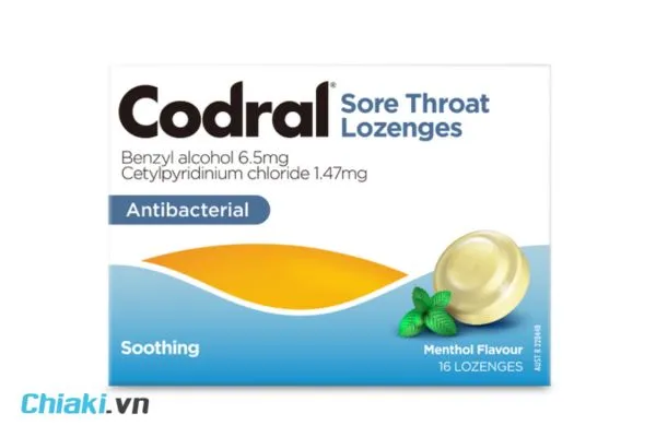 Kẹo ngậm hỗ trợ giảm ho Codral Lozenge