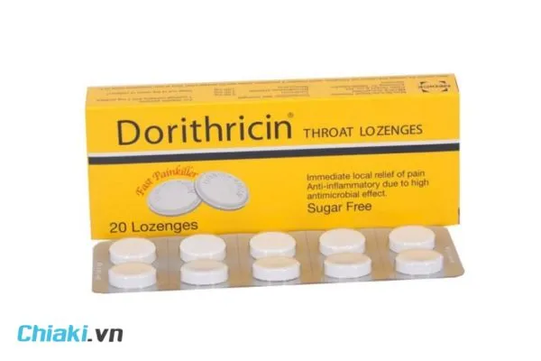 Thuốc ngậm Dorithricin trị đau họng
