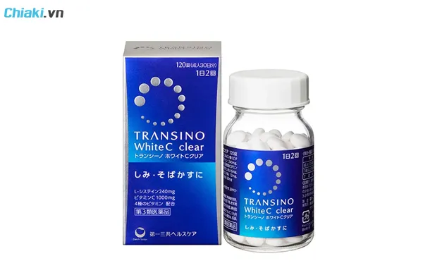 vi&ecirc;n uống trắng da cấp tốc Transino White C Clear