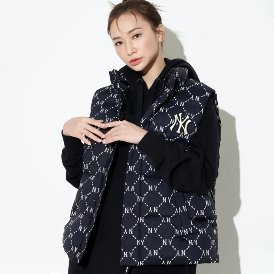 &Aacute;o gile phao MLB Monogram Vest New York Yankees Black