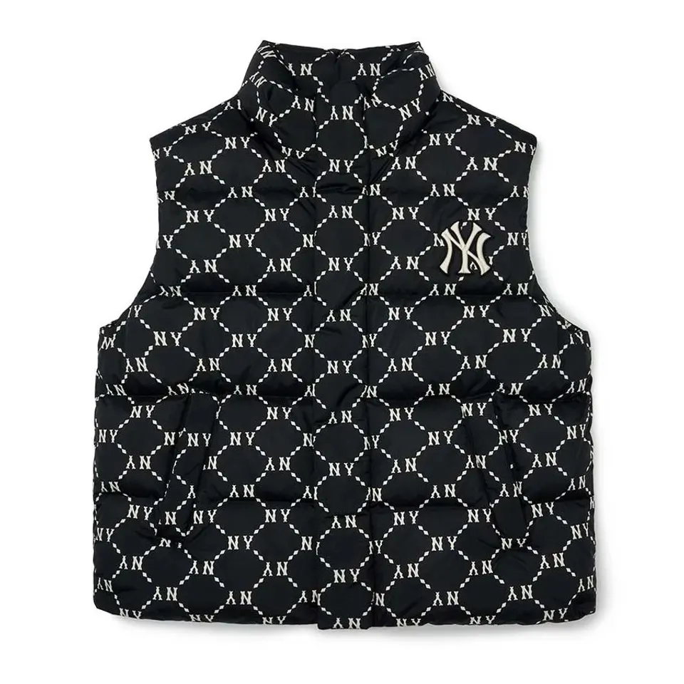 &Aacute;o gile phao MLB Monogram Vest New York Yankees Black