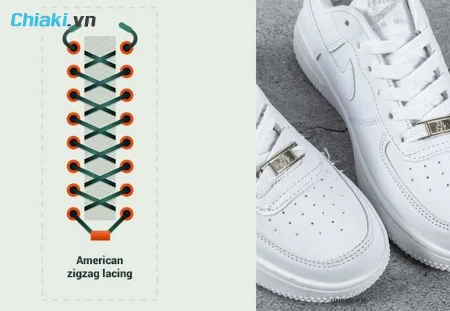 Buộc d&acirc;y gi&agrave;y giấu d&acirc;y kiểu tia chớp