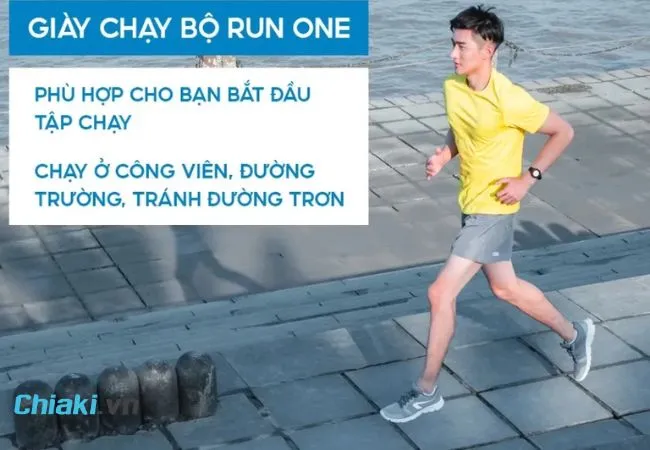 Gi&agrave;y chạy bộ nam Decathlon Run One