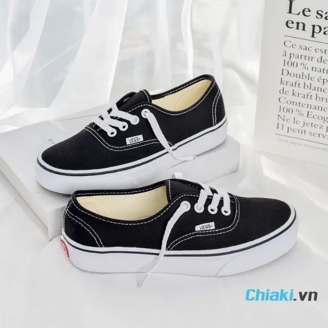Gi&agrave;y cho học sinh Vans Authentic Shoe Black