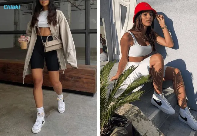 Gi&agrave;y Nike Blazer mix c&ugrave;ng phong c&aacute;ch thể thao năng động