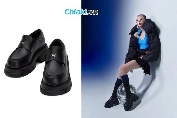 Gi&agrave;y The Slay-Dy Wolf Loafer Black