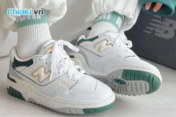 Gi&agrave;y thể thao New Balance 550 White Nightwatch Green BB550PWC