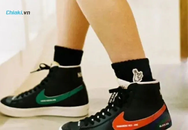 Gi&agrave;y thể thao Nike Blazer Mid 77 Color Code Black DA2142-046