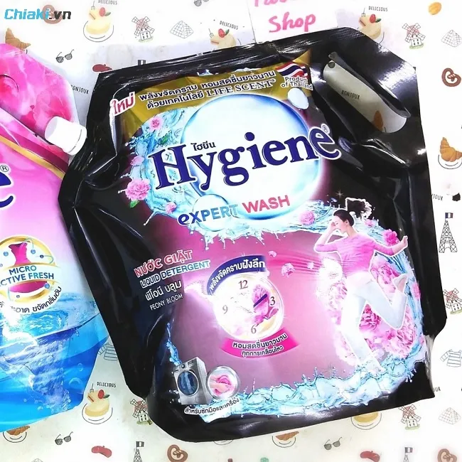 Nước giặt thơm l&acirc;u hương nước hoa Hygiene sang trọng, quyến rũ 