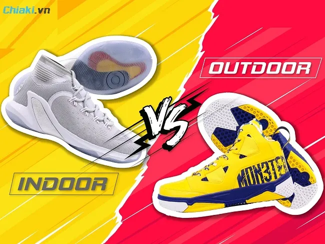 Sự kh&aacute;c biệt của b&oacute;ng rổ Outdoor v&agrave; Indoor