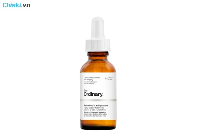Retinol cho da kh&ocirc; The Ordinary Retinol 0.2% In Squalane