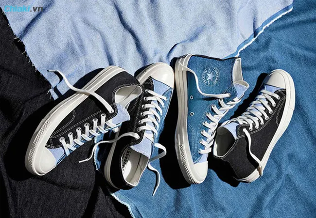 ti&ecirc;u ch&iacute; lựa chọn gi&agrave;y converse dựa v&agrave;o chất liệu