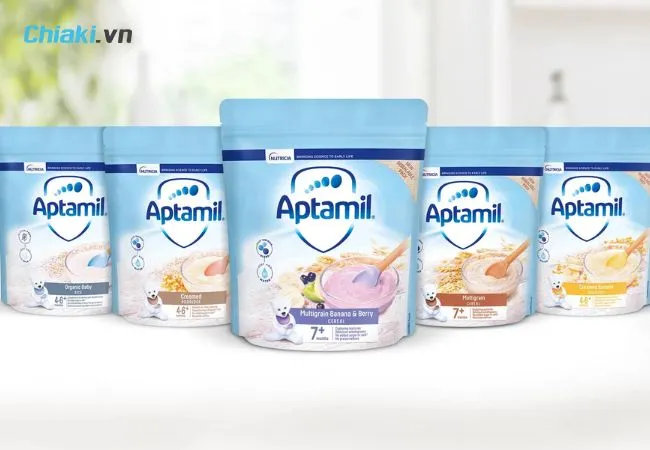 Bột ăn dặm cho b&eacute; 5 th&aacute;ng Aptamil