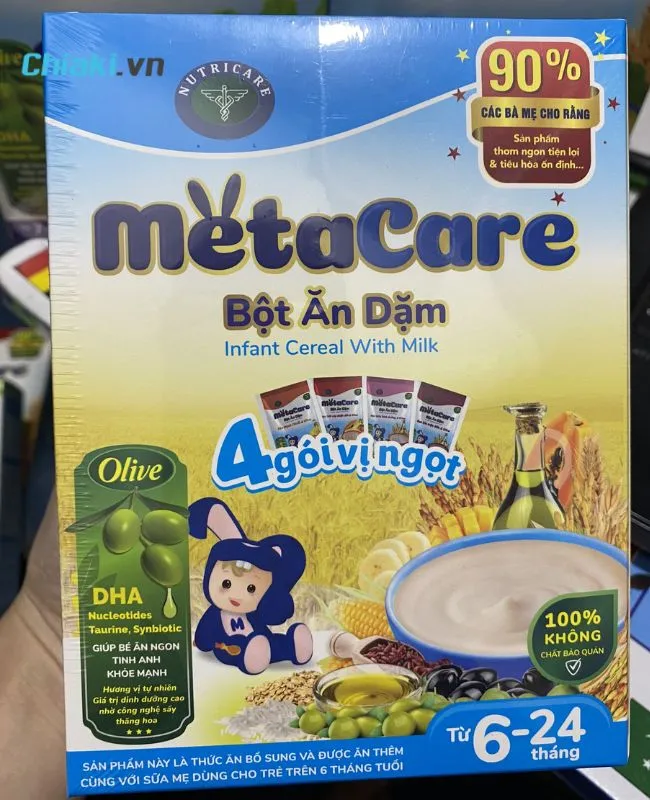 Bột ăn dặm MetaCare vị ngọt
