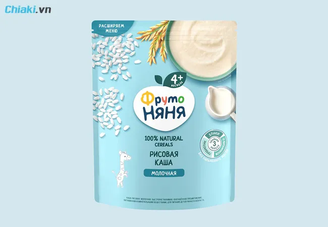 Bột ăn dặm Nga cho b&eacute; 4 th&aacute;ng Fruto