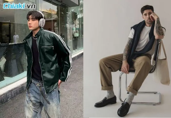 C&aacute;ch phối đồ với gi&agrave;y loafer nam v&agrave; phụ kiện