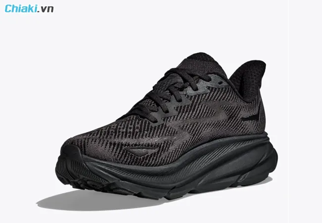 gi&agrave;y chạy bộ cho người mới bắt đầu Hoka Clifton 9 1127896 Black