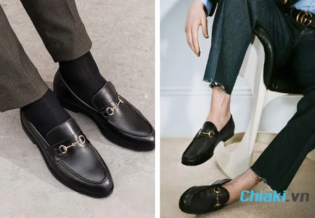 Gi&agrave;y lười nam Horsebit Loafer