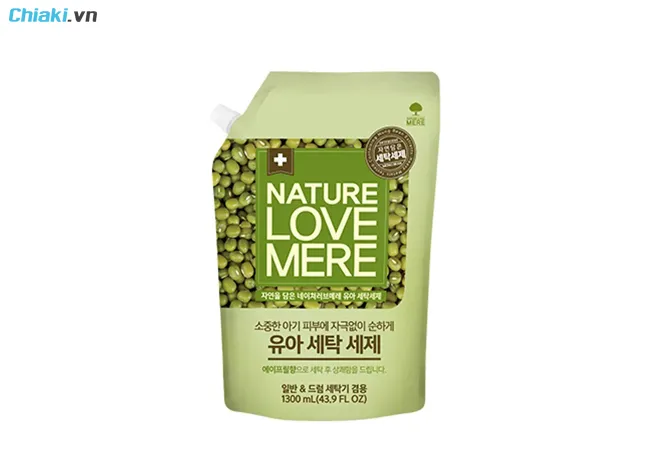 nước giặt hữu cơ Mung Bean Nature Love Mere
