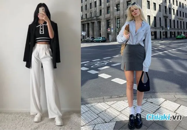Phối đồ c&ocirc;ng sở với gi&agrave;y lười tinh tế v&agrave; đa dụng ph&ugrave; hợp đi l&agrave;m