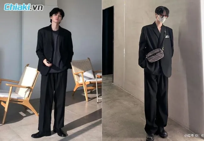 Phối gi&agrave;y loafer nam với &aacute;o vest