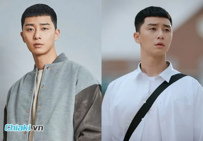 T&oacute;c đầu đinh Park Seo Joon
