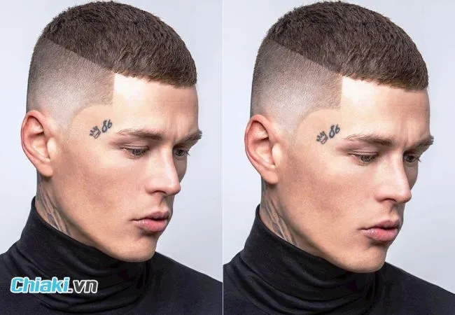 T&oacute;c đầu đinh Undercut Buzz cut