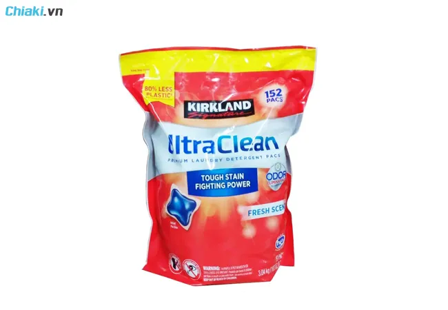 i&ecirc;n giặt quần &aacute;o của mỹ Kirkland Signature Ultra Clean