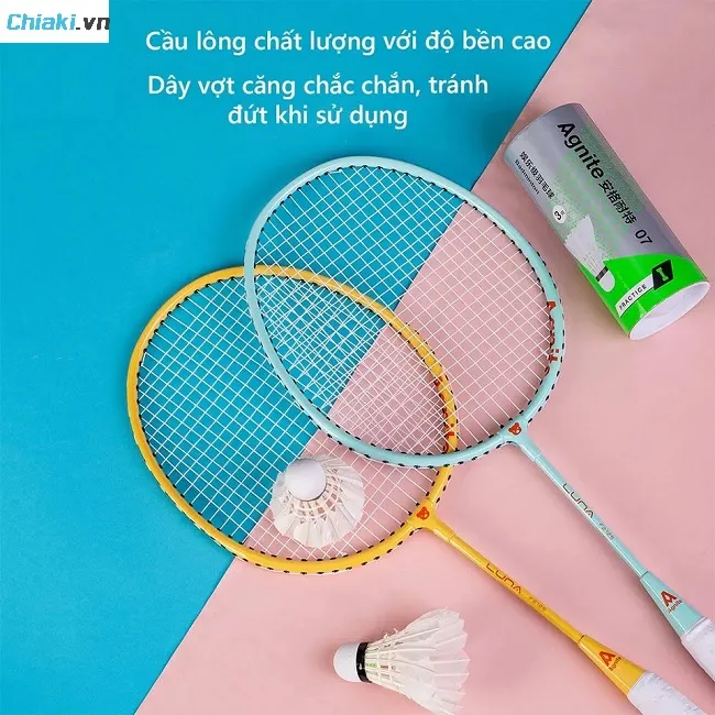 Bộ 2 vợt cầu l&ocirc;ng trẻ em Agnite F2125 th&iacute;ch hợp cho trẻ em đ&atilde; biết chơi