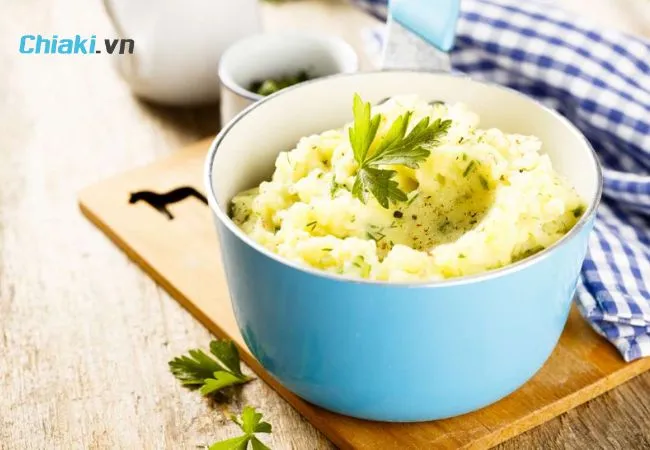 Khoai t&acirc;y nghiền trộn sữa