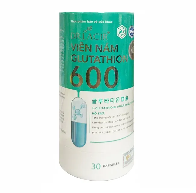 Vi&ecirc;n uống trắng da Glutathione 600 Dr Lacir