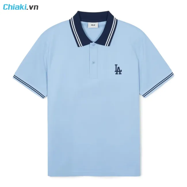 &aacute;o polo trung ni&ecirc;n LB Basic Collar Comfortable Fit LA Skyblue