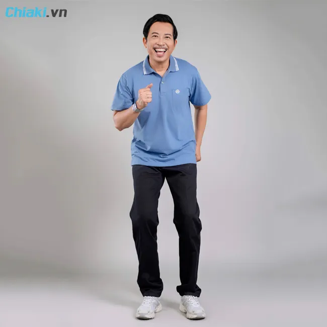&aacute;o polo trung ni&ecirc;n c&oacute; thiết kế basic, thanh lịch