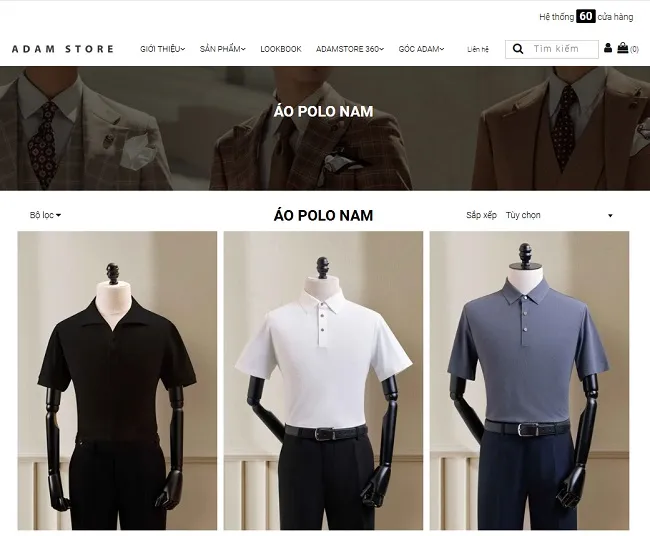Shop &aacute;o polo nam - Adam Store