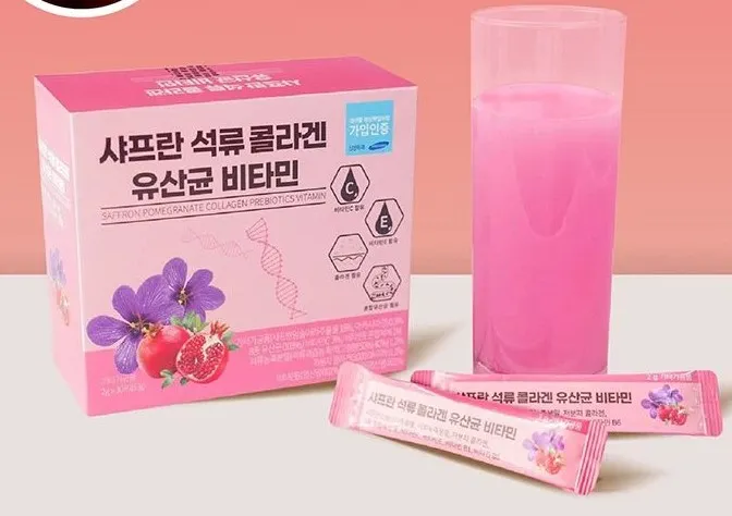 Bột Collagen Nhụy Hoa Nghệ T&acirc;y Saffron Bio Cell của H&agrave;n Quốc