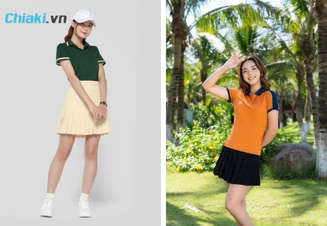 Mix &aacute;o polo c&ugrave;ng ch&acirc;n v&aacute;y tennis thể thao, năng động