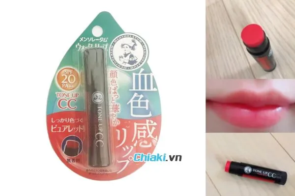 Son dưỡng m&ocirc;i Rohto Mentholatum Water Lip Tone Up CC SPF20/PA++