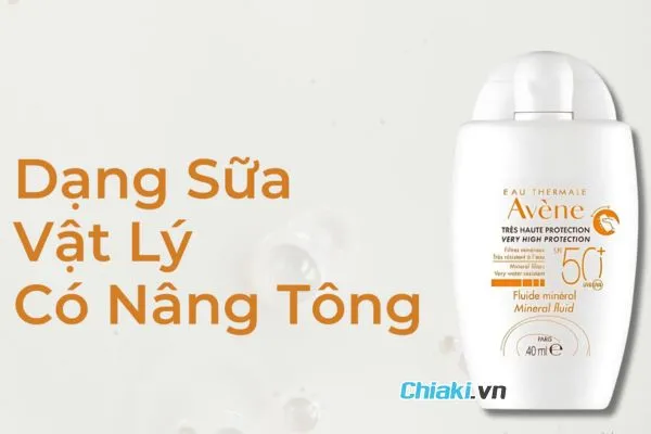 Kem chống nắng vật l&yacute; Avene Mineral Fluid 40mL SPF50+