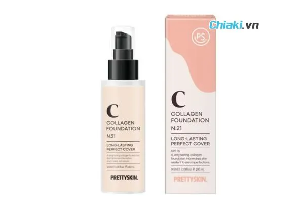 Kem nền chống nắng PrettySkin Collagen Foundation