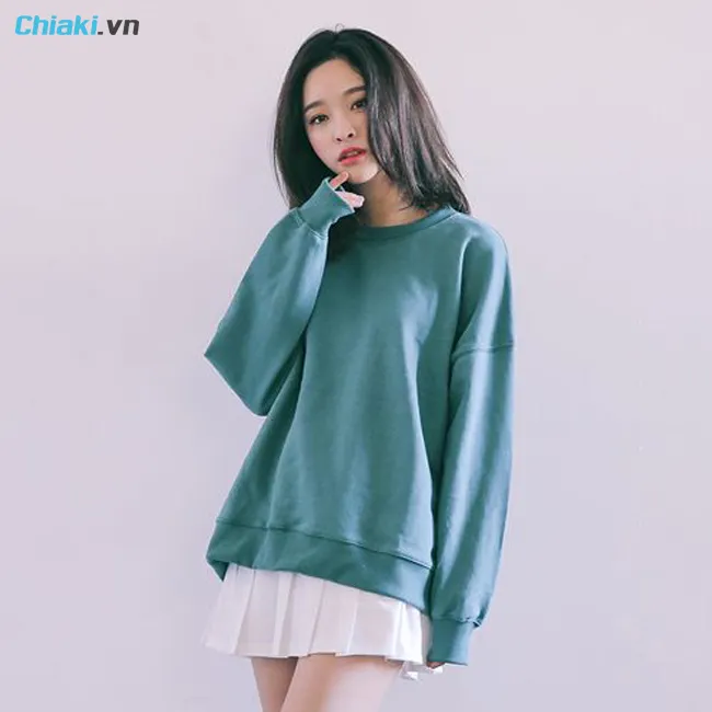 t hợp ch&acirc;n v&aacute;y xếp ly ngắn v&agrave; &aacute;o sweater