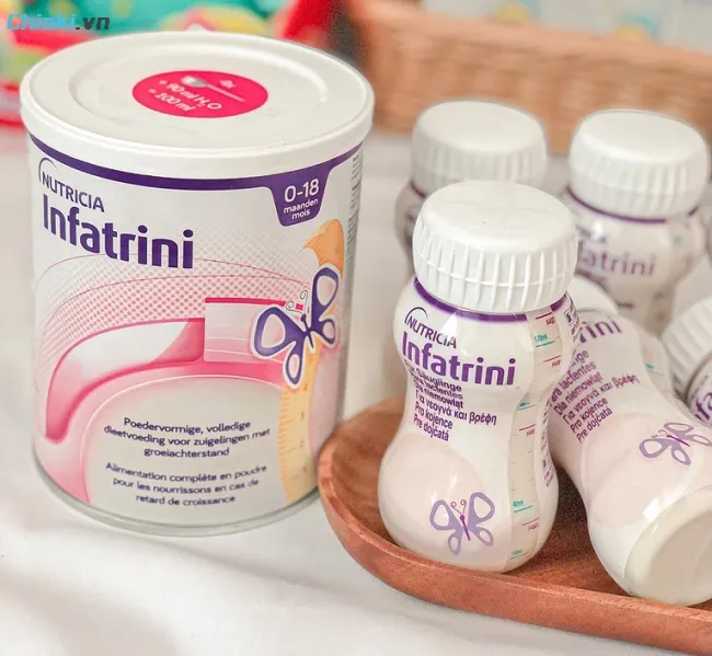 Sữa Infatrini chỉ n&ecirc;n sử dụng từ 3 - 4 tuần