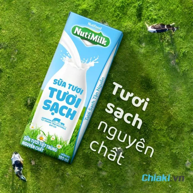 Sữa tươi d&agrave;nh cho b&eacute; 1 tuổi NutiMilk