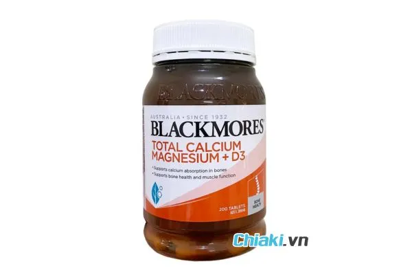 Thuốc canxi cho b&agrave; bầu dạng vi&ecirc;n Total Calcium & Magnesium + D3 Blackmores