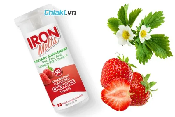 Vitamin tổng hợp Iron Melts bổ sung sắt v&agrave; vitamin C