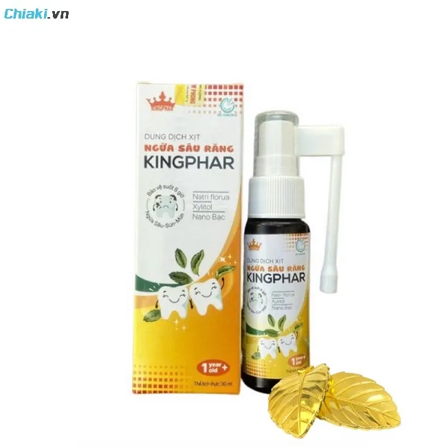 Xịt chống s&acirc;u răng bảo vệ men răng KINGPHAR sử dụng được cho cả trẻ em v&agrave; người lớn