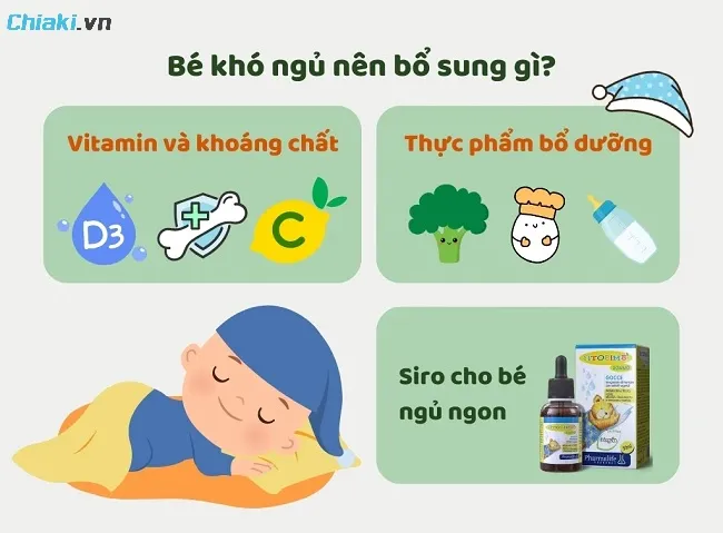 C&aacute;ch bổ sung vi chất hỗ trợ b&eacute; ngủ ngon hơn
