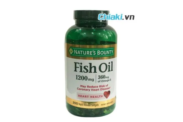 Dầu c&aacute; Nature's Bounty Fish Oil 1200mg Omega 3