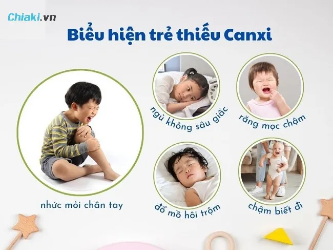 Dấu hiệu cần bổ sung canxi cho trẻ